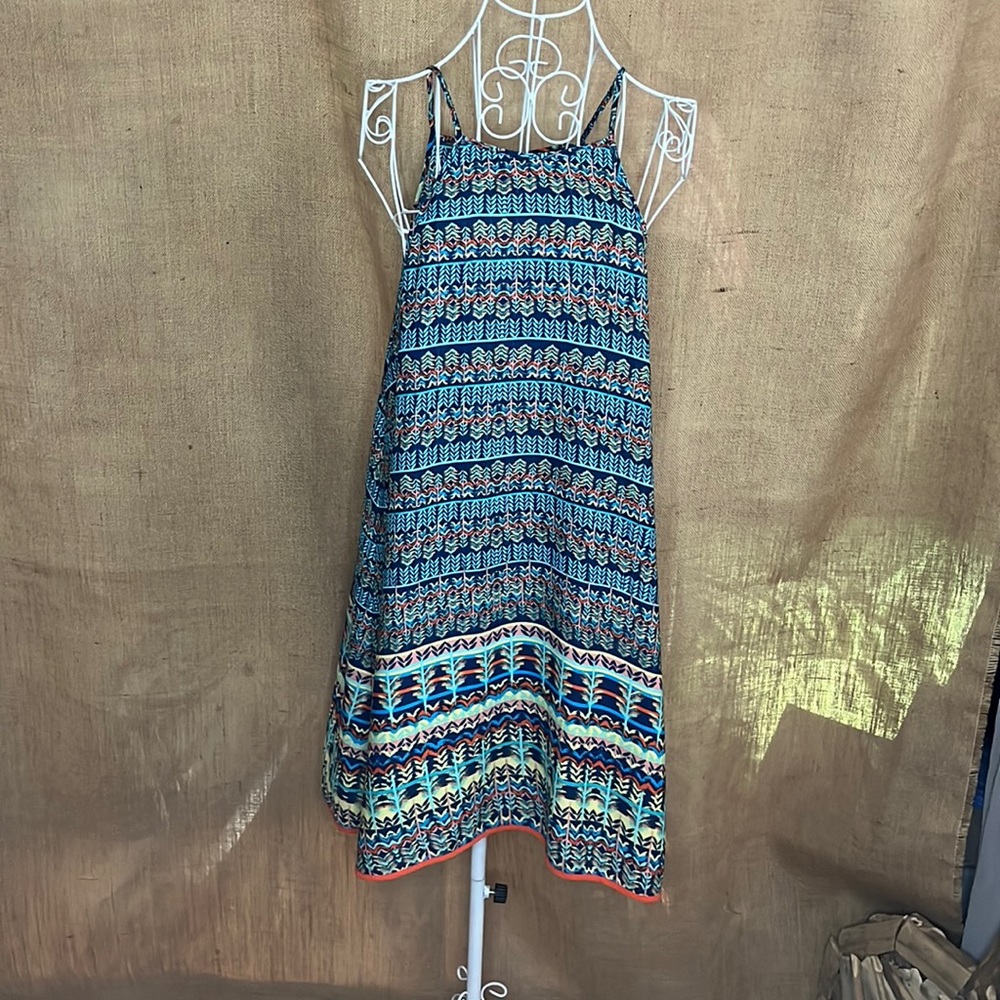 Bold Print Sun Dress - Size XL